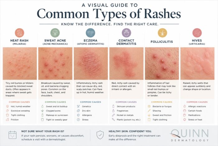 Gleevec Rash Grading Sweat Acne & Heat Rash: Your Summer Skin Survival Guide - Quinn Dermatology